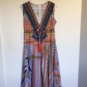 Jumei Yifang Polyester Boho Maxi Dress